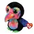 Boneca de pelúcia Ty-Soft para crianças, gorro Dexter, cachorro marrom, olhos
