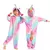Kigurumi-Animal Onesies infantil, unicórnio, panda, macacões, pijama, anime, c - Pequenos Passos