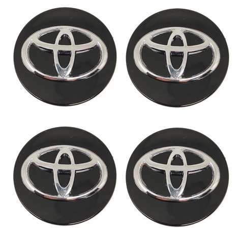 Kit 4 Calota Central Corolla Yaris Compatível c/Roda Krmai