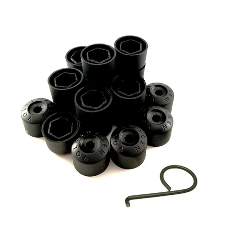 Kit 20 Capa de Parafuso 17mm c/Chave de Metal p/Roda Volkswagen