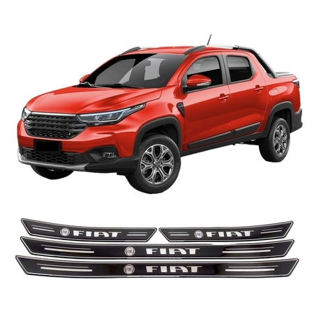 Kit 8 Soleira Super Protetora Platinum Compatível c/Fiat