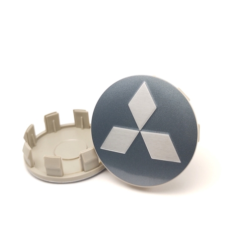 Kit 2 Calota Central Compatível Roda L200 Triton Pajero TR4