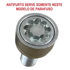 Kit 4 Capa de Parafuso Antifurto c/Chave p/Roda Volkswagen - Center Cap Shop