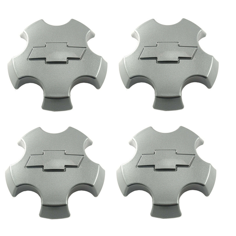 Kit 4 Calota Central Centro Compatível c/Roda S10 Tornado Blazer Executive 5 Furos