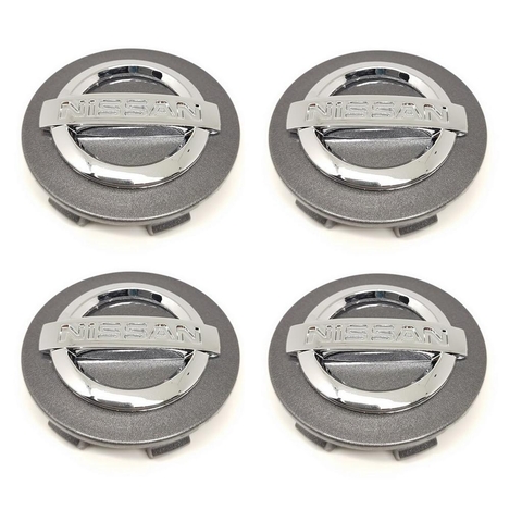 Kit 4 Calota Central Kicks Versa Sentra March Tiida Livina Compatível c/Roda Krmai