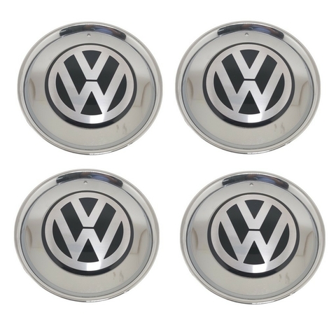 Kit 4 Calota Central Centro Compatível c/Roda Audi RS3 RS4