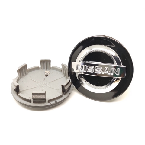 Kit 2 Calota Central Kicks Versa Sentra March Tiida Livina Compatível c/Roda Krmai