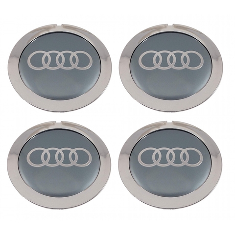 Kit 4 Calota Central Audi Compatível c/Roda Scorro S181 S172