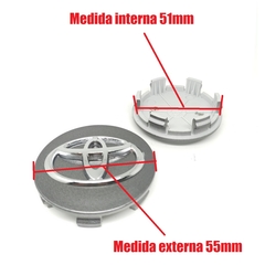 Kit 4 Calota Central Corolla Yaris Compatível c/Roda Krmai - comprar online