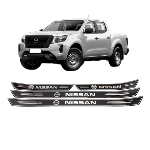 Kit 8 Soleira Super Protetora Platinum Compatível c/Nissan