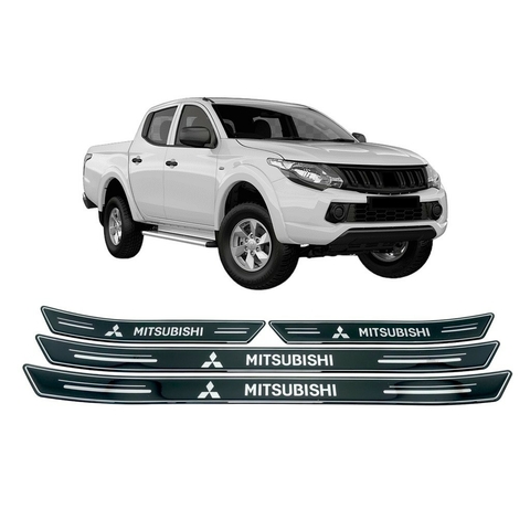 Kit 8 Soleira Super Protetora Platinum Compatível c/Mitsubishi