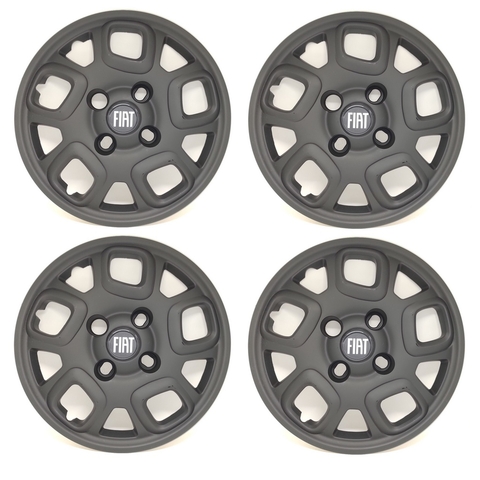 Kit 4 Calota Aro 13 Compatível c/Palio Attractive Vivace