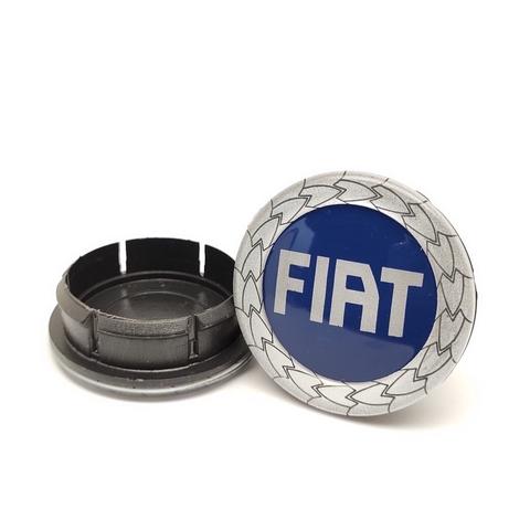 Kit 2 Calota Central Compatível c/Roda Brava Bravo Idea Linea Marea Palio Siena Stilo Strada Tempra Uno