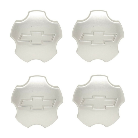 Kit 4 Calota Central Compatível c/Roda S10 2001 a 2011 Pitbull