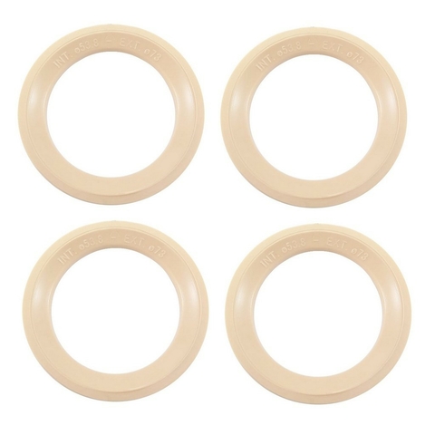 Kit 4 Anel Centralizador p/Veículo 53,7mm e Roda 73mm