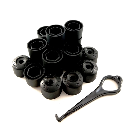 Kit 16 Capa de Parafuso 17mm c/Chave p/Roda Volkswagen