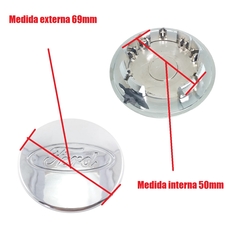 Kit 2 Calota Central Centro Compatível c/Roda Focus Fiesta - comprar online