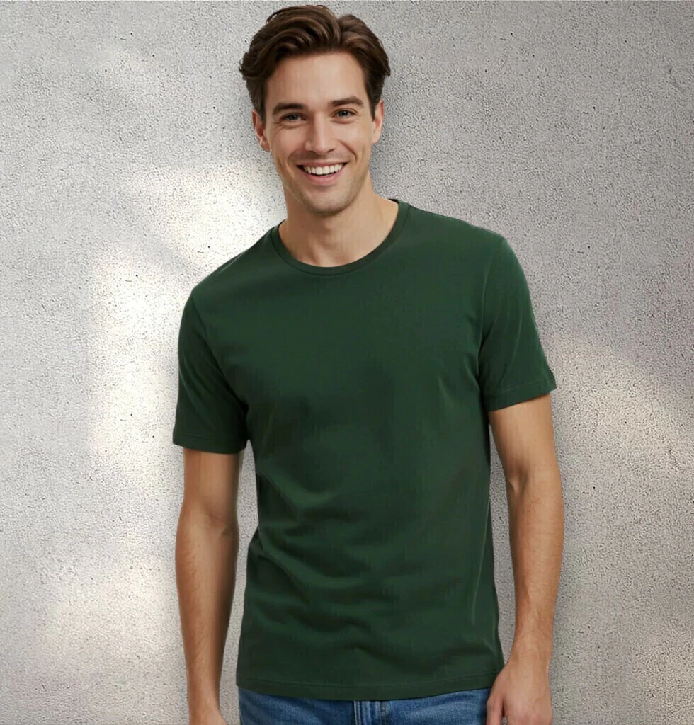 Camiseta básica gola redonda - Toque fresco
