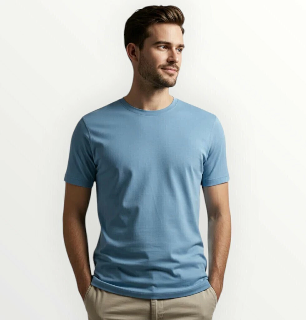 Camiseta básica gola redonda