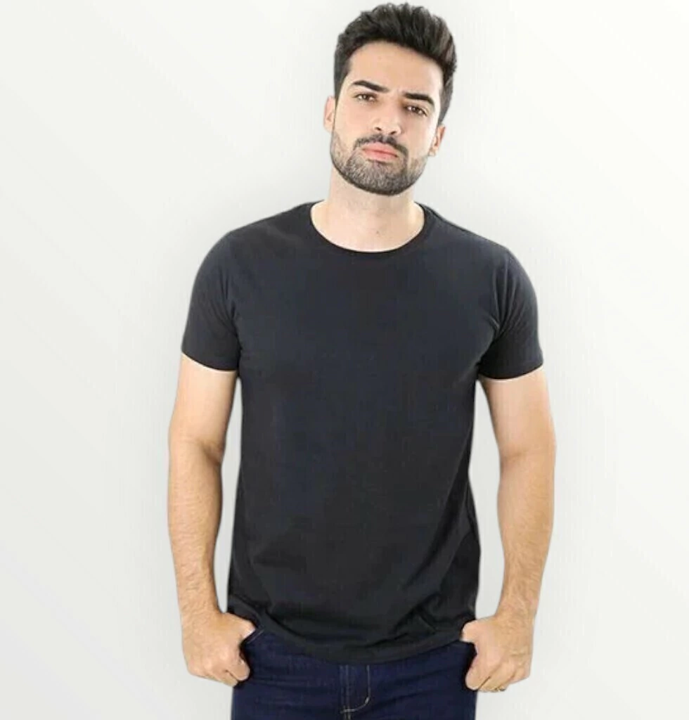 Camiseta básica gola redonda