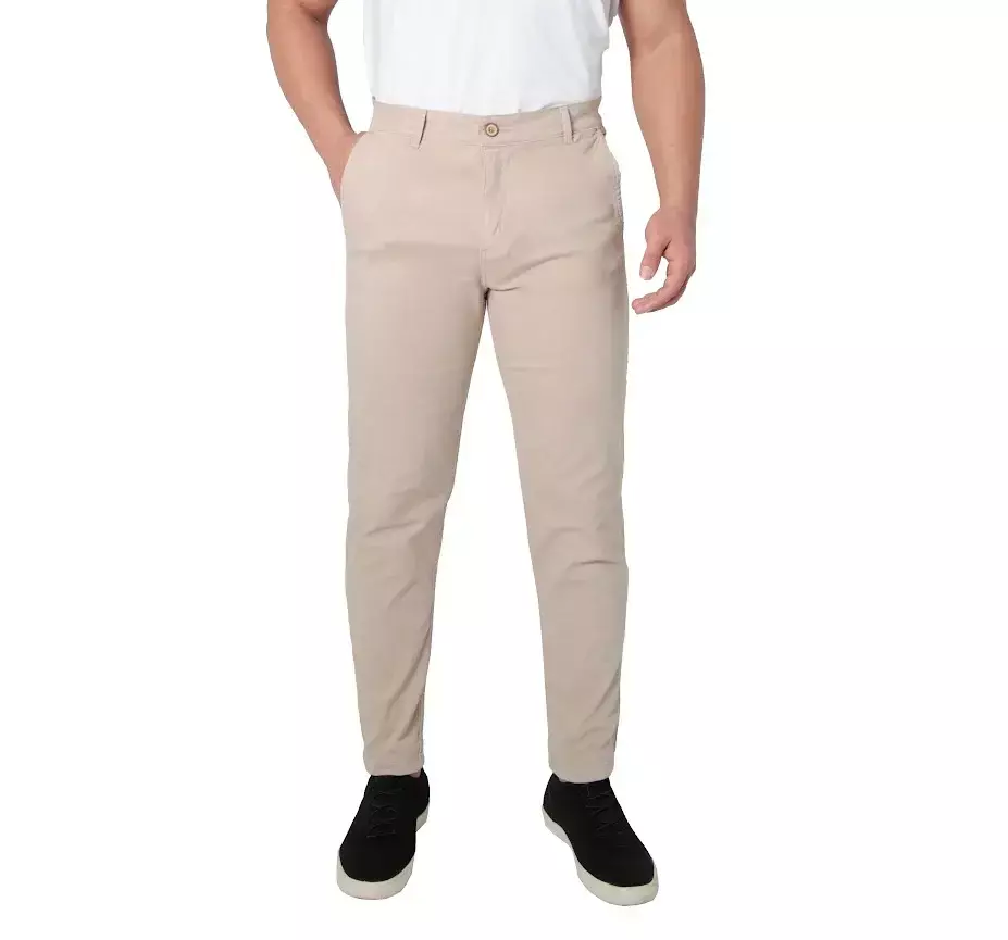 Calça sarja slim iron