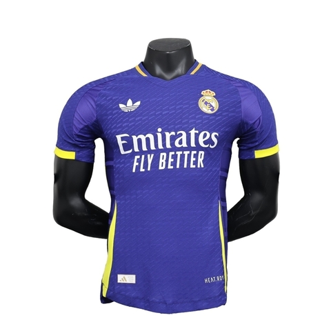 Camisa Real Madrid II 21/22 - Jogador Adidas Masculina - Azul com detalhes em amarelo e branco