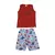 Conjunto Masculino Regata Estampa Adventure e Bermuda Tactel