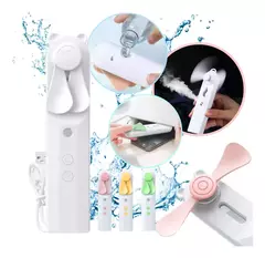 Mini Ventilador Con Humificador Portátil Con Mano Hogar Usb