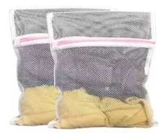 Bolsa Red X3 Para Ropa Lavarropa 50x60 Con Cierre - mqregalosmayorista