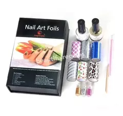 Kit Premium Decoración De Uñas Foil Nails Uñas Esculpidas - comprar online