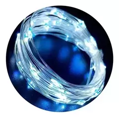 Guirnalda Hilo Alambre Cobre 50led Microled Fria Pilas 5mts