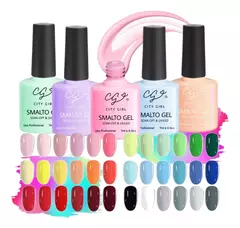 Kit X3 Esmaltes City Girl Semipermanentes Soak Off Uv/led