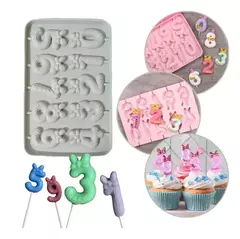 Molde Silicona Numeros Chupetin Chocolate Velas Cocina Agregar a favoritos
