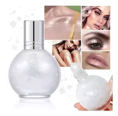 Iluminador Rostro Cuerpo A Bolilla Glitter Liquido Brillos
