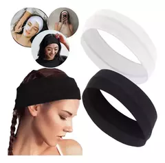 X6 Bandana Ancha Vincha Lisa Accesorio Para Cabello Elastiza