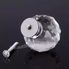 Tiradores X5 Mueble Cajon Puerta Manija Diamante Cristal 3cm en internet