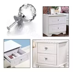 Tiradores X5 Mueble Cajon Puerta Manija Diamante Cristal 4cm - comprar online