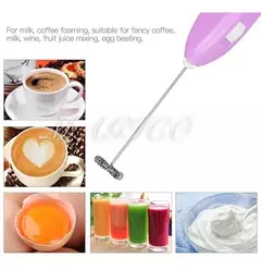 Batidor De Leche Para Café Cappucino Espuma Pila Crema en internet