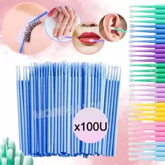 Microhisopos X100 Surtidos Hisopos Pestañas Extensión !!!!!!