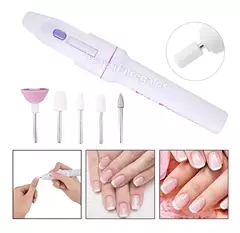 Mini Torno Uñas Manicuria Pedicuria A Pilas +5 Fresas Oferta - comprar online