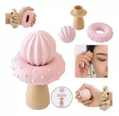Masajeador Cactus 3 En 1 Manual Anti Stress Corporal Facial