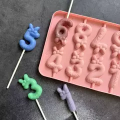Molde Silicona Numeros Chupetin Chocolate Velas Cocina Agregar a favoritos - comprar online