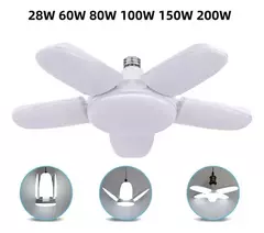 Foco Lampara Luz Led 4 Hojas Plegable Iluminación 28w Hogar - comprar online