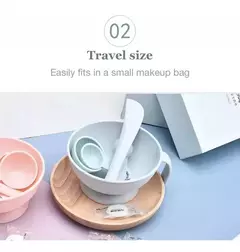 Set Kit Para Mascarilla Facial Bowl Cuchara Espátula X8 Un - tienda online