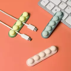 Organizador De Cables Usb Con Adhesivo Separadores Silicona en internet