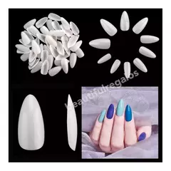 Tips Almendra Sistema Gel Caja X 500pcs Ultra Fino