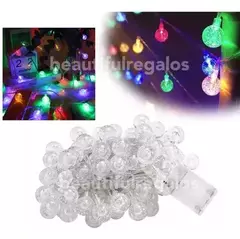 Luces Bolitas 20 Led Guirnalda Multicolo 3 Mts A Pilas Trans - comprar online