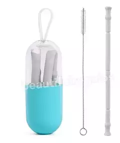Sorbete Reutilizable Silicona Plegable + Limpiador + Estuche - comprar online