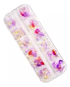 Strass Cristal X3 En Organizador Piedras Decoración Uñas - comprar online