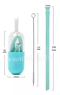Sorbete Reutilizable Silicona Plegable + Limpiador + Estuche en internet